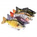 Color Hard Bait Plastic Hard Bait Classic 7 Sections Bait Fish Bionic Bait 10cm 