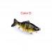 Color Hard Bait Plastic Hard Bait Classic 7 Sections Bait Fish Bionic Bait 10cm 