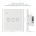 Wall Wifi Switch Remote Touch Switch Smart Light For Alexa Home Kit White Gang 3 