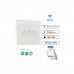 Wall Wifi Switch Remote Touch Switch Smart Light For Alexa Home Kit White Gang 3 