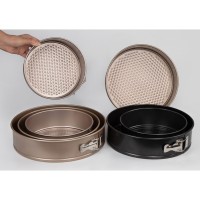 Non Stick Cake Bake Tin Cake Mental Round Mould Baking Bakeware Set Of 3 