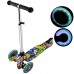 Adjustable Kids Scooter For Children With 3 LED Wheels Fun Design Adjustable Height Hot            