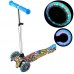 Adjustable Kids Scooter For Children With 3 LED Wheels Fun Design Adjustable Height Hot            