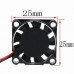 4 Pcs 5V Cooling Fan Brushless DC Cooler Fan Printer 2-Pin 25x25x7mm 