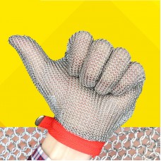 Stainless Steel Mesh Glove Safety Cut Proof Stab Resistant Metal Butcher Glove XXS/XS/S/M/ L/XL      