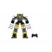 Humanoid Robot Aluminum Alloy 45 kg.cm with 2.4GHz Joystick Support Bluetooth Remote Control 