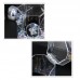 Transparent Makeup Brushes Holder Dust-Proof Makeup Organizer Box + Colorful Artificial Pearls