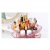 360° Rotating Makeup Organizer Adjustable Multi-tiered Cosmetic Storage Brush Jewelry Holder           