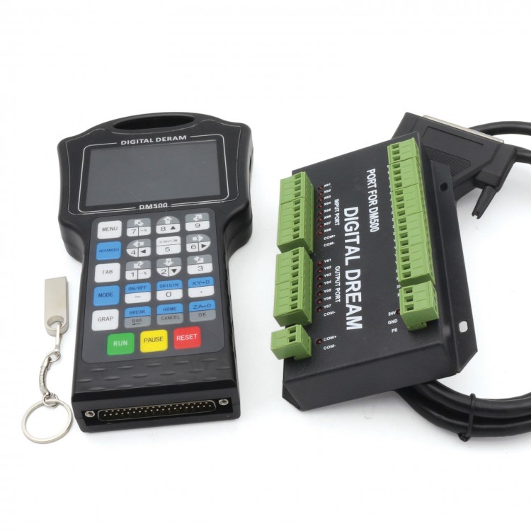 Motion Controller Kit Handwheel CNC Router DM500 4 Axis 500KHz Free
