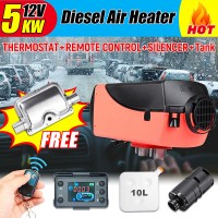5KW 12V Diesel Air Heater Parking Heater Air Heater + Kit Timer