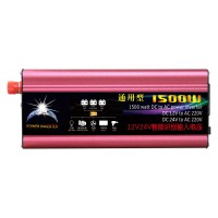 1500W Solar Power Inverter Car Power Inverter DC 12V/24V to AC 220V Modified Sine Wave USB Port