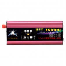 1500W Solar Power Inverter Car Power Inverter DC 12V/24V to AC 110V Modified Sine Wave USB Port