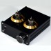 HiFi Vacuum Stereo Tube Preamp Tube Preamplifier Digital Preamp 6J1 Black + Power Supply 