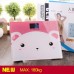 Health Scale Body Weight Scale Back Light Night Vision Home Cartoon Body Scale Electronic Mini