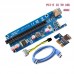 6pcs Pci-e Riser Pcie Extender Pcie 16x Extender PCI-E 1X to 16X Cable 6Pin DC-DC Graphics Card Extension