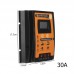 12V/24V 30A Solar Charge Controller for Charging Discharging Dual USB Output LCD Display Screen      