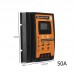 12V/24V 50A Solar Charge Controller for Charging Discharging Dual USB Output LCD Display Screen 
