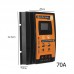 12V/24V 70A Solar Charge Controller for Charging Discharging Dual USB Output LCD Display Screen 