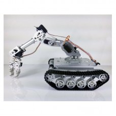 Shock Absorber RC Tank Car WiFi + 7-DOF Robot Arm Gripper + 7pcs MG996R Servos Smart RC Robot Kit TS100