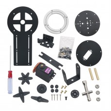 Mechanical Arm Rotating Gimbal Base Robot Arm Claw Base w/2pcs Servo MG996R DIY 