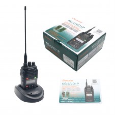 Walkie Talkie HAM Handheld Transceiver FM Radio Dual Band Dual Display 1700mAH WOUXUN KG-UVD1P