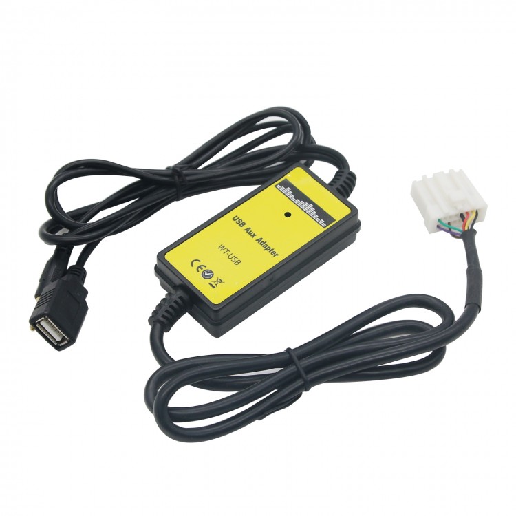 2 in 1 Auto USB AUXIn Adapter Input Car Radio MP3 Player Interface for