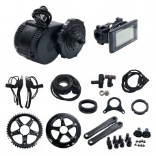 Bafang/8Fun BBS02 36V 500W Mid-Drive Motor E-Bike Conversion Kits With Integrated Controller & C961 LCD Panel