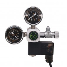 CO₂ Carbon Dioxide Regulator Solenoid Valve Regulator Bubble Counter 220V W21.8Connector