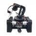 Open Source Robot Tank Car 6DOF Mechanical Arm Tracking Gripping Support PS2 Controller/APP Control