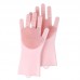 Cleaning Gloves Silicone Scrubber Gloves Dish Washing Pet Grooming Hair Car Insulated Kitchen Helper