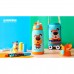 Thermos Bottle Kids 630ml Stainless Steel with 3 Lids Straw Cute Puppy Pattern for Boys Girls