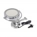 8.5" Wall Mount Lighted Makeup Mirror Folding 10x Magnification Double-Sided Chrome Finish