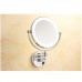 8" Wall Mount Lighted Makeup Mirror Folding 3x Magnification Double-Sided Chrome Finish    