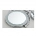 8" Wall Mount Lighted Makeup Mirror Folding 3x Magnification Double-Sided Chrome Finish    