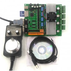 4 Axis CNC Kit USB 4-Axis TB6600 Driver+4pcs Nema23 Stepper Motor+ 1pc Handwheel+1pc Power Supply