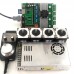 4 Axis CNC Kit USB 4-Axis TB6600 Driver+4pcs Nema23 Stepper Motor+ 1pc Handwheel+1pc Power Supply