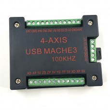 USB MACH3 CNC Breakout Board 4Axis MACH3 Motion Controller 100KHz + USB Cable + CD 