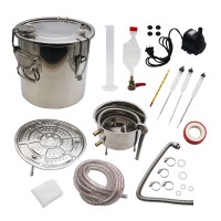 11L Wine Making Kit Brew Kit Alcohol Stainless Steel Water Distiller Household