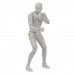 2pcs Anime Figures Male + Female Action Figure Anime Set PVC Doll Figures Gray 