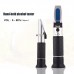 Handheld Alcohol Meter 0-80% V/V Alcohol Hydrometer Refractometer ATC Wine Tester BRL-80ATC