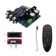 PGA2311 Stero Volume Preamp Remote Control Preamplifier Board with LCD for DIY