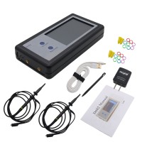 200KHz Digital Oscilloscope 2 Channel Mini Portable Oscilloscope Pocket Sized Touch Panel LCD D602     