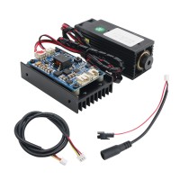 450nm 5.5W Laser Module + Controller Board with Heatsink Fan Support TTL for DIY Laser Engraver