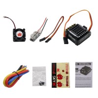 TS 120A Sensored Brushless ESC RC Cars ESC Speed Controller for 1:10 RC Buggy (Aluminum Housing)