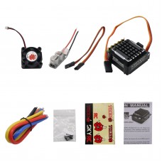 TS 120A Sensored Brushless ESC RC Cars ESC Speed Controller for 1:10 RC Buggy (Aluminum Housing)