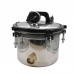 12L Pressure Steam Sterilizer Autoclave (Inner Bucket 8L) Anti-Burning Dual Heating High Pressure 