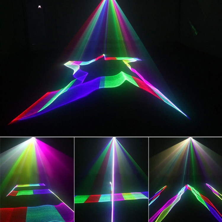 RGB Laser DMX RGB Stage Light 3D Effects DJ Red Green Blue Full TDM