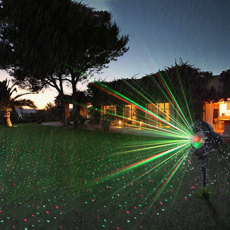Garden Laser Light R&G Outdoor Laser Light Waterproof Lights for