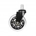 5pcs 3" Office Chair Casters Heavy Duty Wheels 360 Degree Wheel Replacement for Furniture Chair  