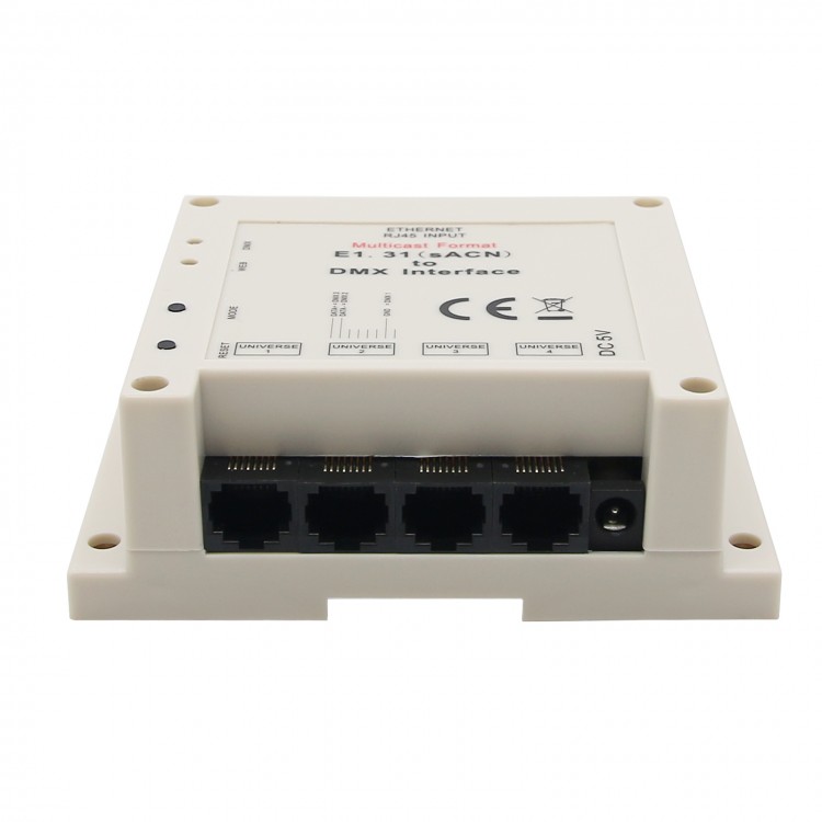 E1.31(sACN) to DMX Interface Bridge Controller 4 DMX512 Universes